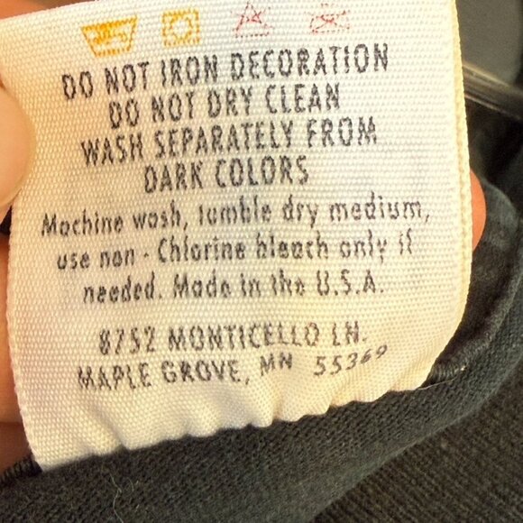 VTG 1996 Neil Young and Crazy Horse Tour T-Shirt XL Black Nice Man Rock Band - Picture 8 of 10